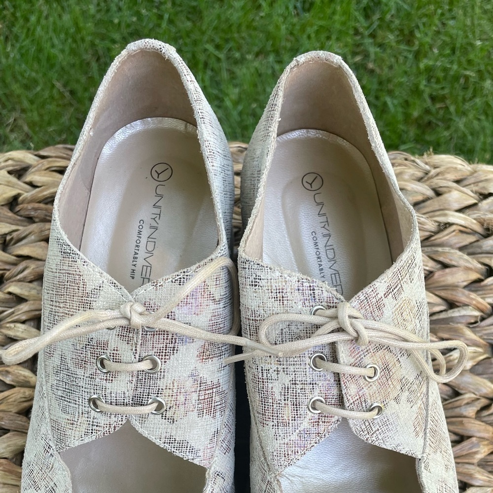 Boho Unity In Diversity Iris Lace Up Neutral Past… - image 4